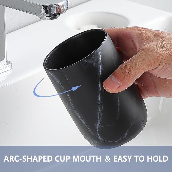 Black Marble Toothbrush Holder - Image 5