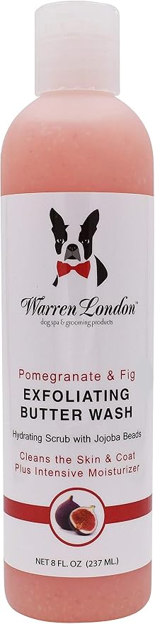 Warren London Exfoliating Butter Wash – Pomegranate & Fig Dog Shampoo, 8 oz | by WarrenLondon