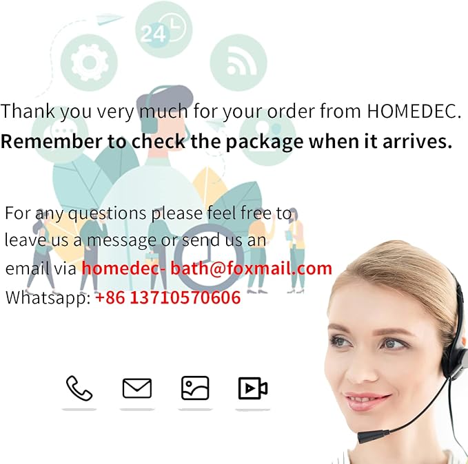 HOMEDEC 5-Function Brass Thermostatic Shower Valve Kit Can Run at Same Time - Image 8