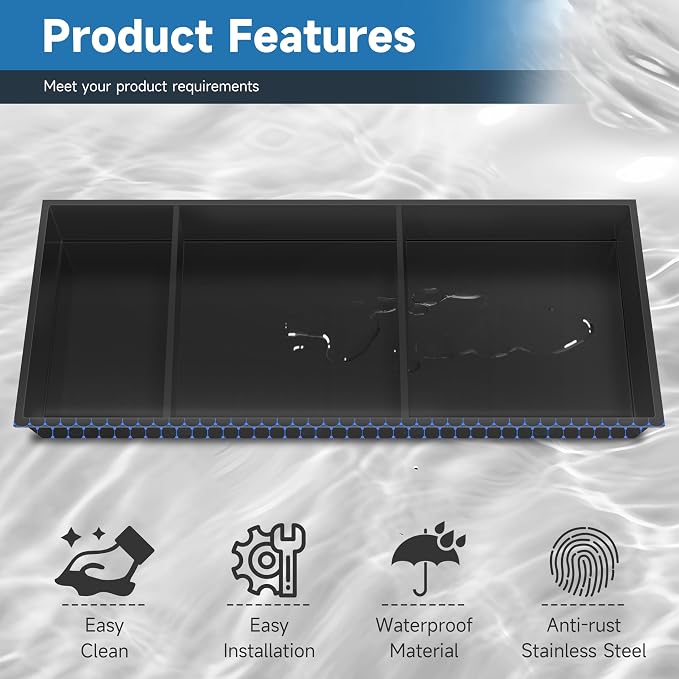30" X 12" Stainless Steel Shower Niche Insert Tile Ready, Niche - Image 5