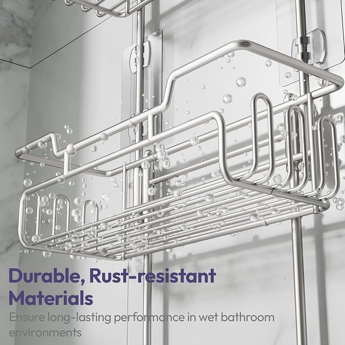 SWTYMIKI Bathroom Shower Caddy Hanging - Image 6