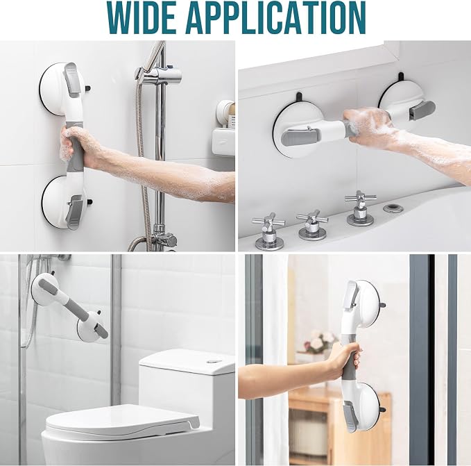 TAILI Grab Bars for Bathtubs and Showers, 2 Pack Shower Handles for Elderly - Image 9
