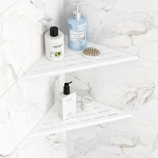 Corner Shower Shelves, 12” Recessed Tile Shower Shelf, 304 Stainless Steel by Qeke