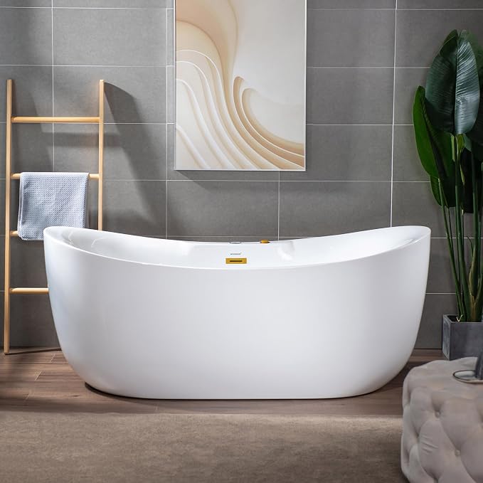 WOODBRIDGE 72" x 35-3/8" Whirlpool and Air Bath Heated Soaking Combination Tub - Image 2