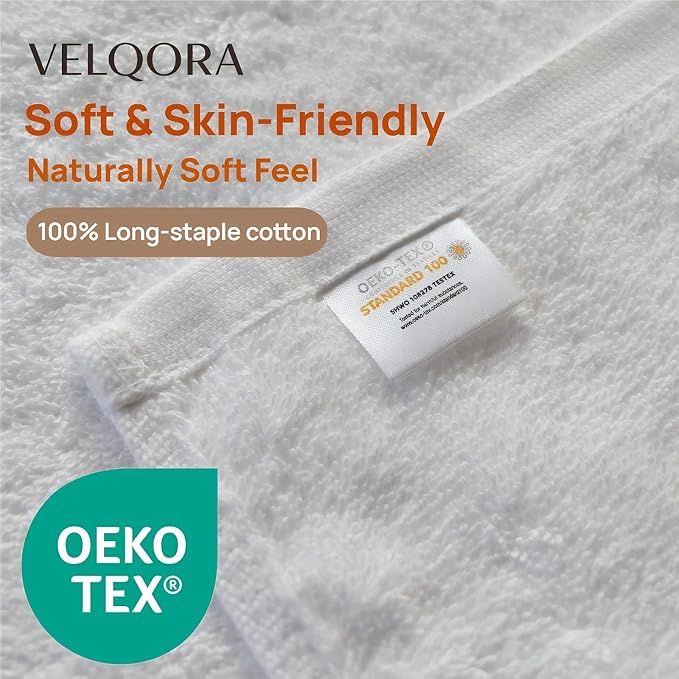 Bath Towel Set 4 Pack – 30×60 Large Cotton Towels, Thick & Highly Absorbent - Image 2