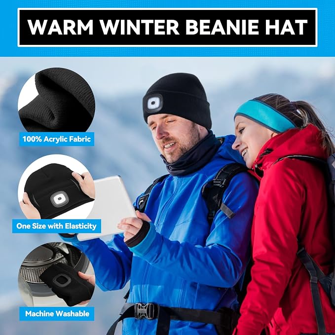 Christmas Stocking Stuffers for Men Adults, Beanie Hats - Image 3