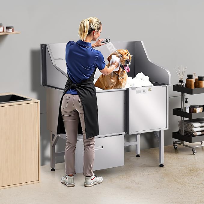 VEVOR Professional 304 Stainless Steel Dog Bathing Station, 50 inch Pet - Image 8