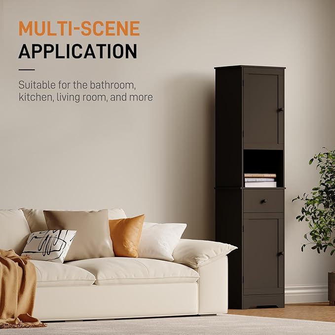 Tall Bathroom Cabinet, Storage Cabinet - Image 5