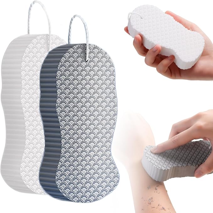 Magic Exfoliating Bath Sponge, 2025 Upgrade 3D Super Soft Exfoliating Bath by Byblack