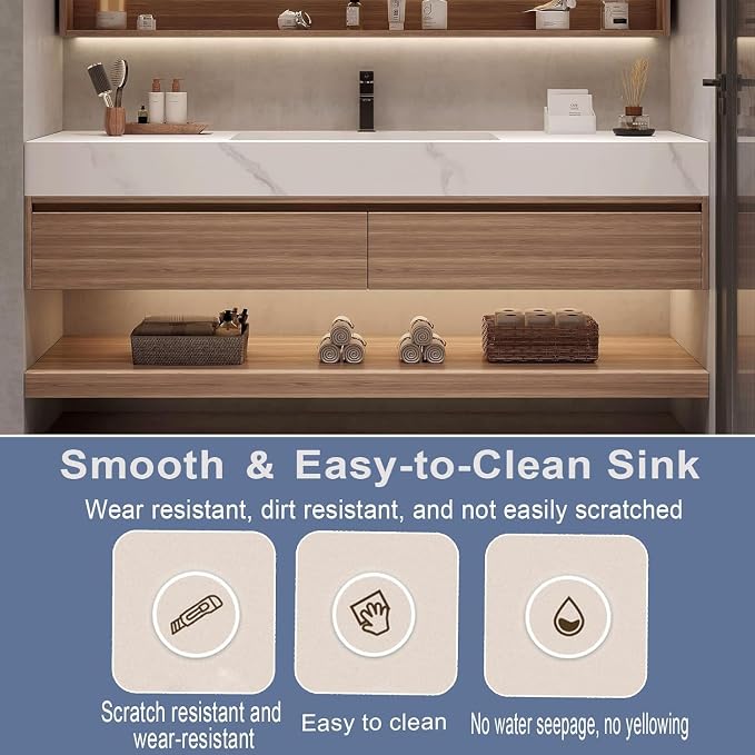 Wood Bathroom Vanity Set - Image 6