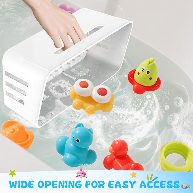 Lysam Bath Toy Storage 2 Packs, Large Bath Toy Holder - Image 9