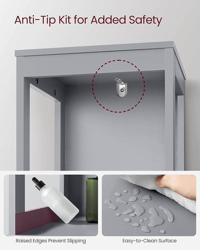 VASAGLE Storage Cabinet, Storage Organizer Rack Stand - Image 6