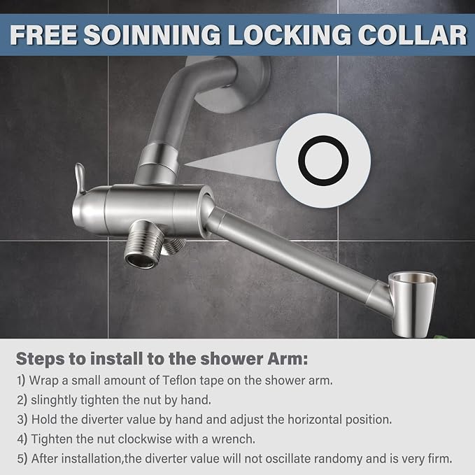 All Metal Shower Diverter Valve - Image 7