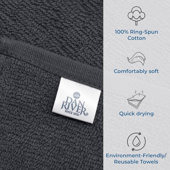DAN RIVER 12 Pack Wash Cloths for Showering - Image 3