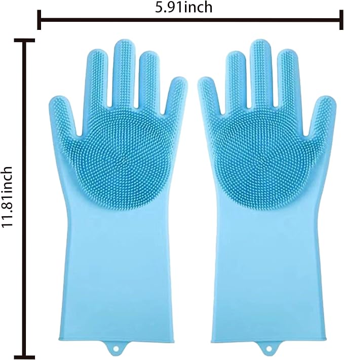 6PCS Pet Grooming Gloves |Pet Bath Brush|Pet Washing Gloves|Dog Bath - Image 7