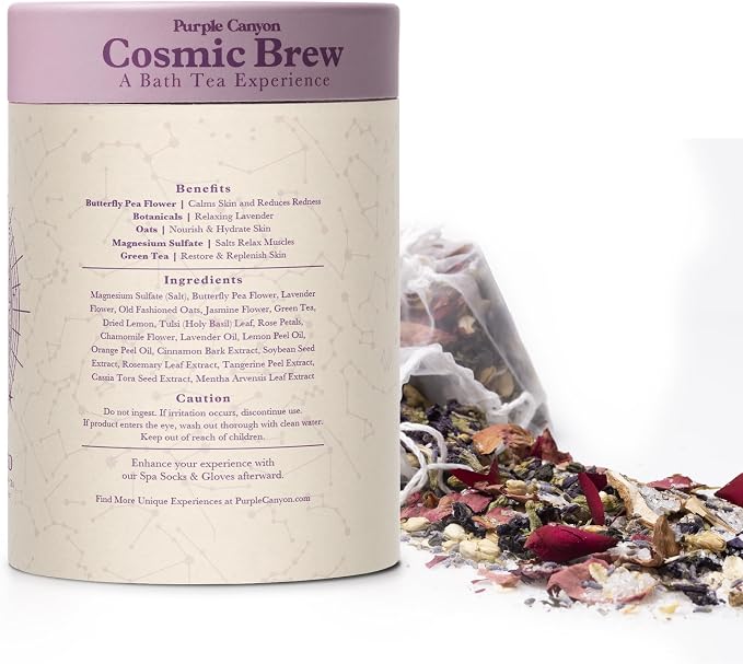 Lunar Blend Bath Tea by Purple Canyon | 3 Relaxing Bath Soaks - Image 6