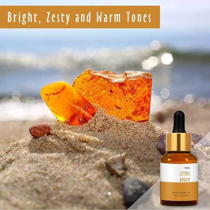Citrus Amber Fragrance Oil, MitFlor Hotel Collection Diffuser Oil, Large Size - Image 2