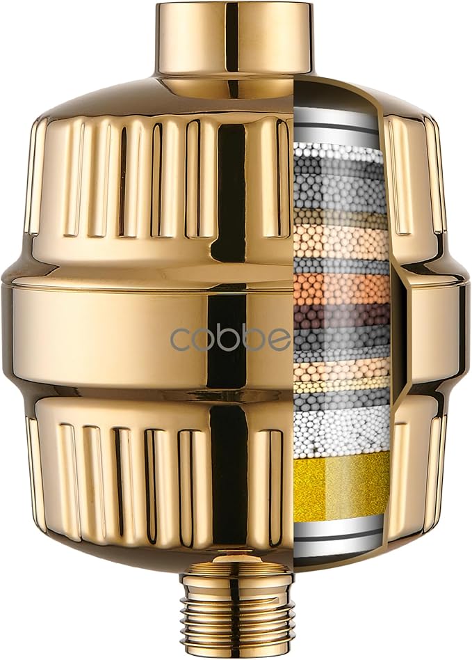 Cobbe HD HEAVY DUTY High Output Shower Filter – 99% REMOVAL Shower Head Filter by CobbeforQualityLife