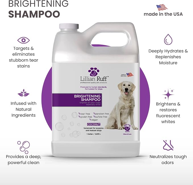 Lillian Ruff PRO Formula Ultra Brightening Dog Shampoo - Image 2