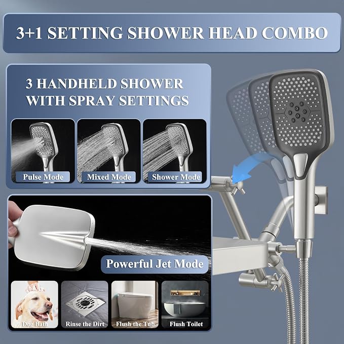 High Pressure Wide Rain Shower Head - Image 5