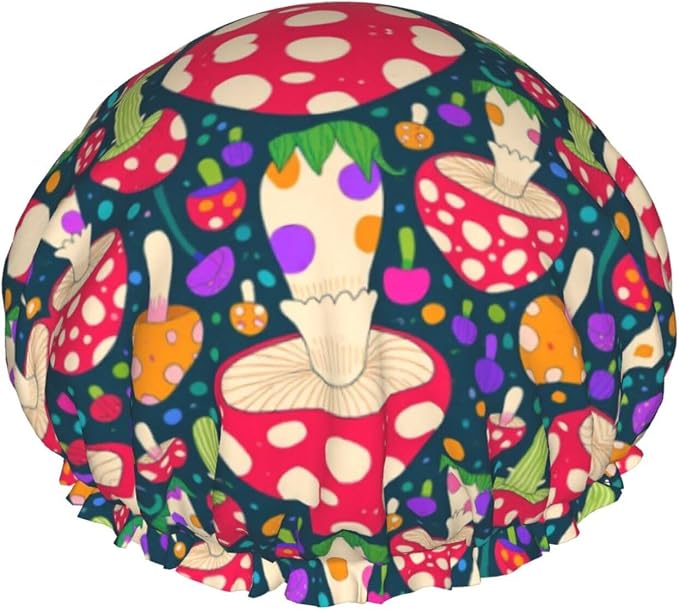 Double Waterproof Layers Shower Caps by Unknown