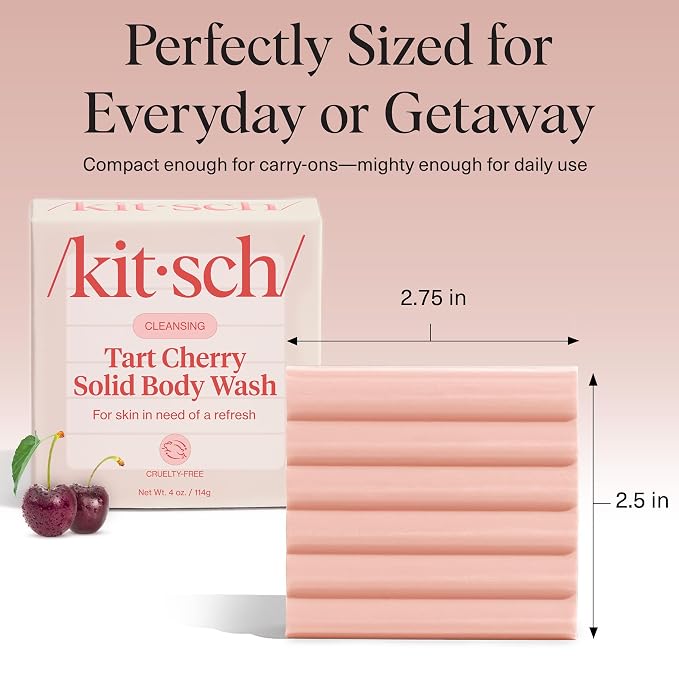 Kitsch Cleansing Tart Cherry Soap Bar - Image 4