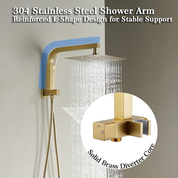 Brushed Gold Shower System - Image 5