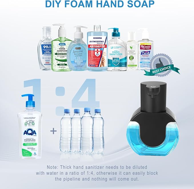 Automatic Soap Dispenser Touchless, 14.2oz/420ML Auto Liquid Soap Dispenser - Image 2