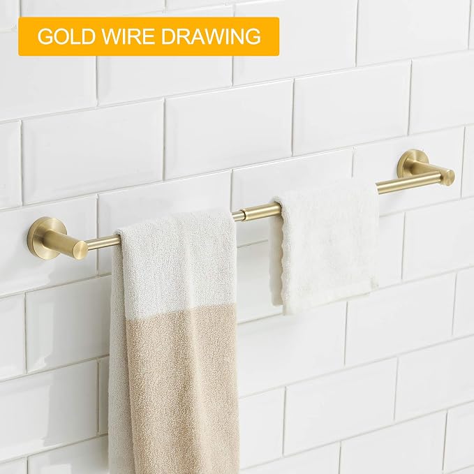 BESy Adjustable 15 to 26 Inch Single Bath Towel Bar - Image 3