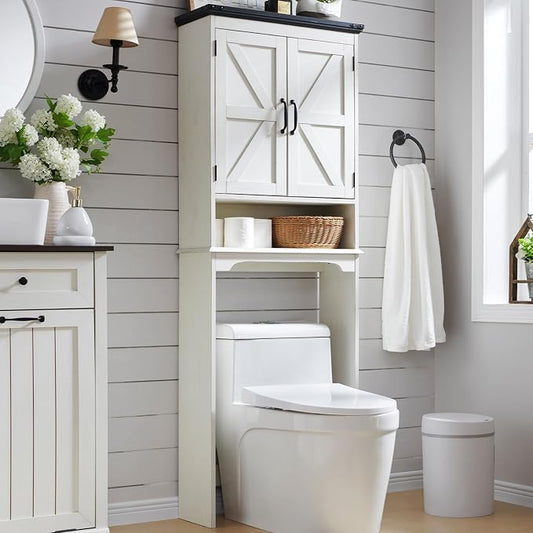 ACCOHOHO Over The Toilet Storage Cabinet, Farmhouse Bathroom Cabinet by ACCOHOHO