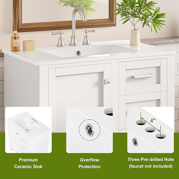 Harper & Bright Designs 30" Bathroom Vanity - Image 7