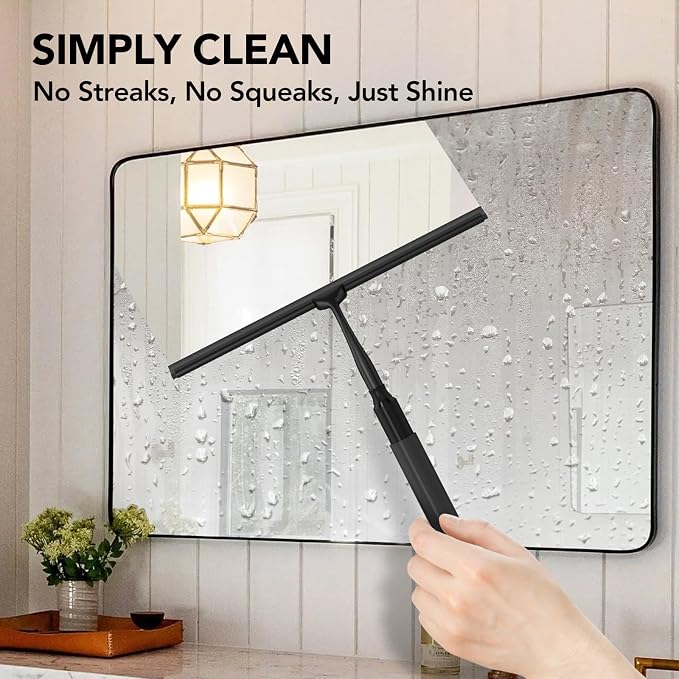 Shower Squeegee with Long Handle, 15-51" Telescopic Squeegee - Image 3