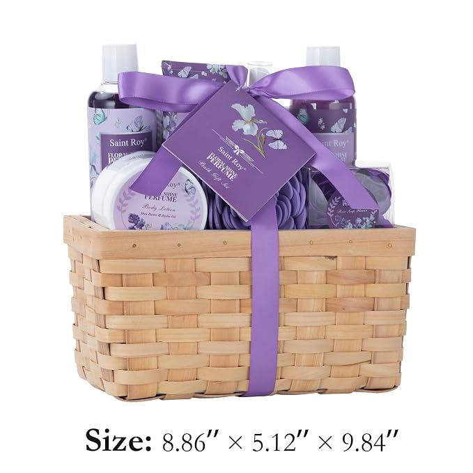 Bath & Shower Spa Basket Gift Set, Perfume Scent spa kit - Image 8
