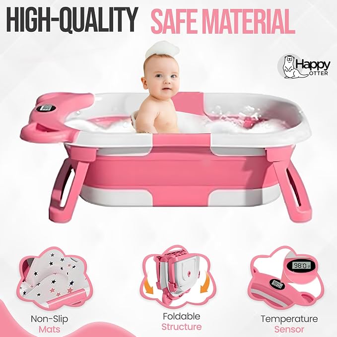Portable Baby Bathtub with Heat Sensor - Image 3