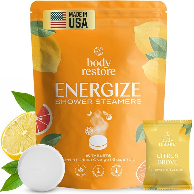 Body Restore Shower Steamers Aromatherapy 15 Pack by BodyRestore