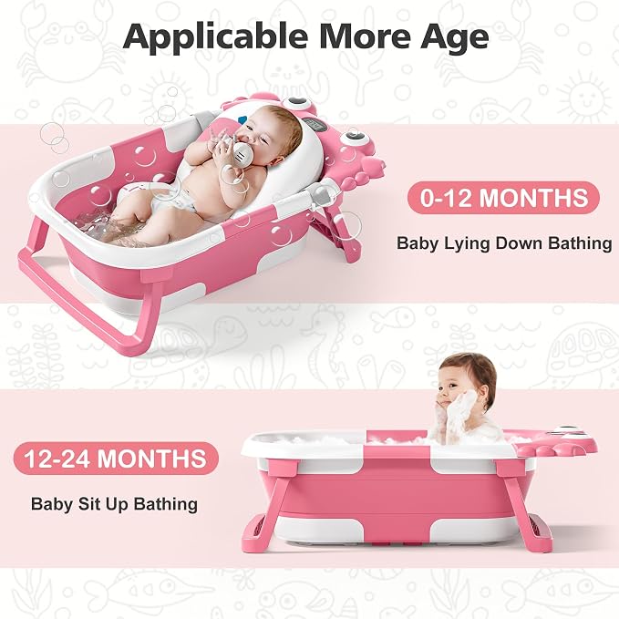 Collapsible Baby Bathtub for Newborns - Image 4