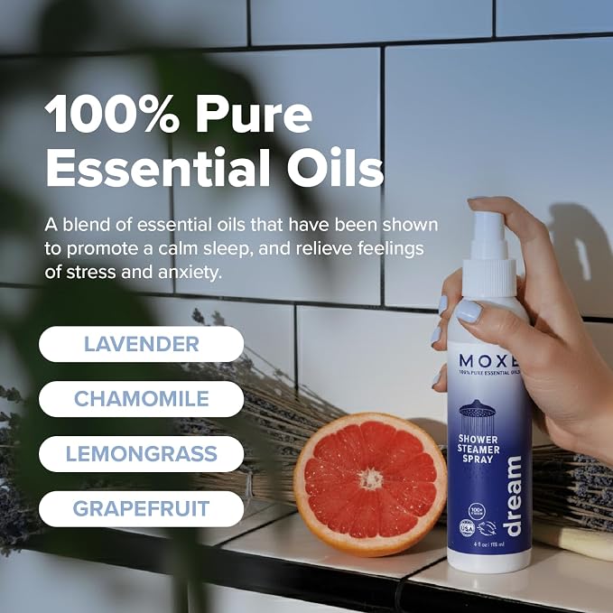 MOXE Shower Mist, Spa Steam Spray, Certified Natural Essential Oils, - Image 4