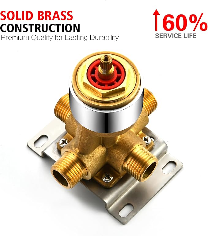 sumerain Shower System Concealed Shower Faucet Set, Rainfall Shower Faucet - Image 8