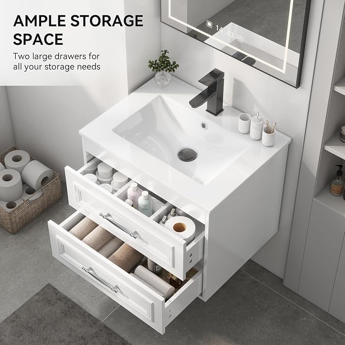 YOURLITE 24" Floating Bathroom Vanity - Image 4