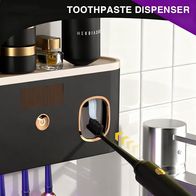 Toothbrush Holders for Bathrooms, Toothbrush Holder Wall Mounted - Image 2