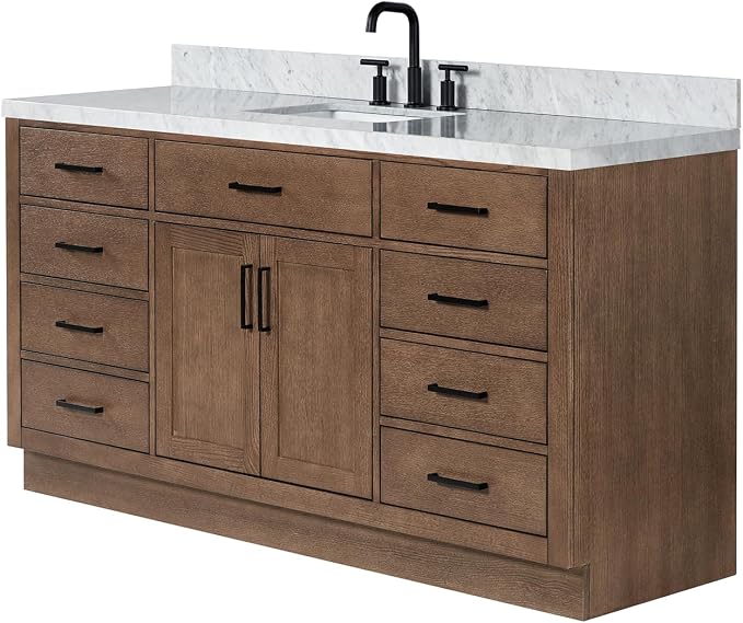 ARIEL Hepburn 67 Inch Single Rectangular Sink Bathroom Vanity - Image 4