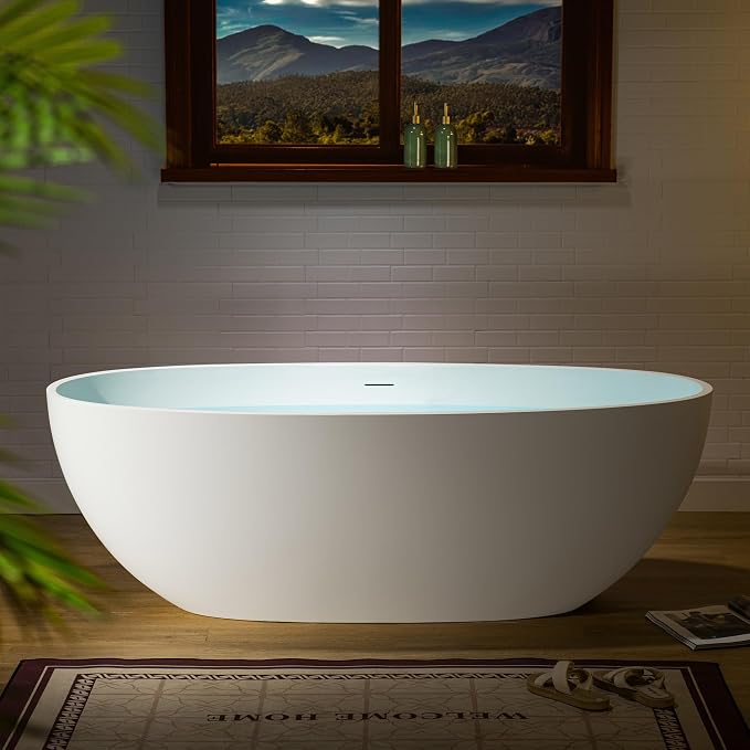WOODBRIDGE 61 in. x 30.75 in. Stone Resin Luxury Contemporary Solid Surface - Image 19