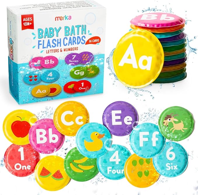 merka Bath Toys Flash Cards by merka