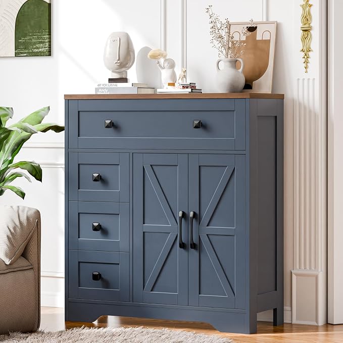 Vabches Farmhouse Storage Cabinet by Vabches