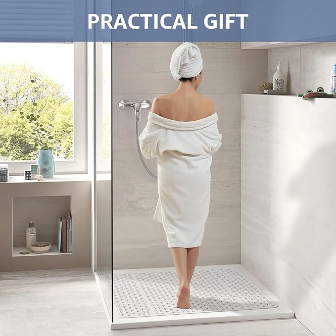 OTHWAY Square Shower Mat, TPE Non-Slip Mat - Image 6