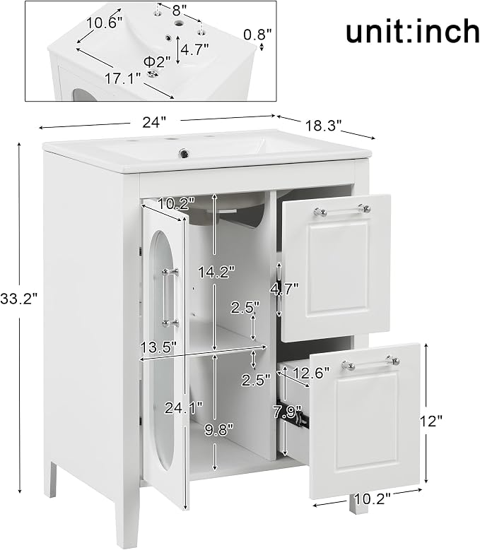 Favfurish 24" Bathroom Vanity - Image 2