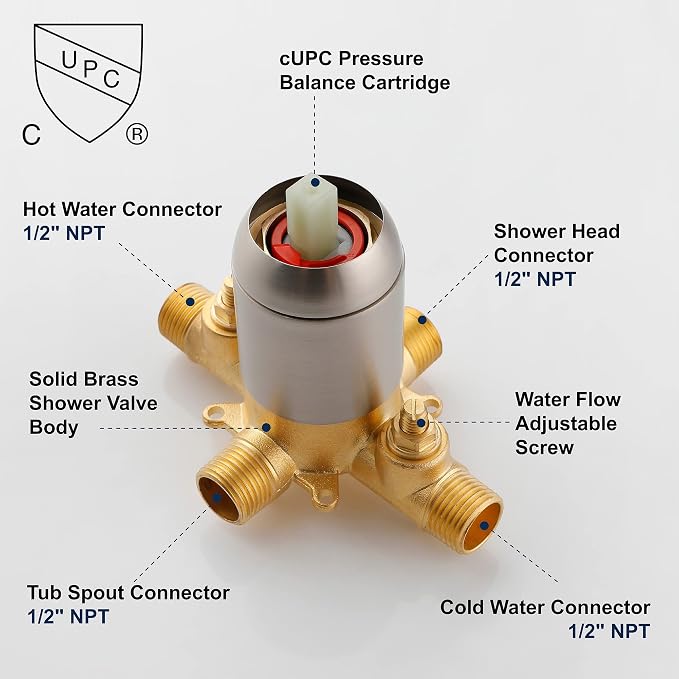 SHAMANDA Shower Tub Faucet Set - Image 8