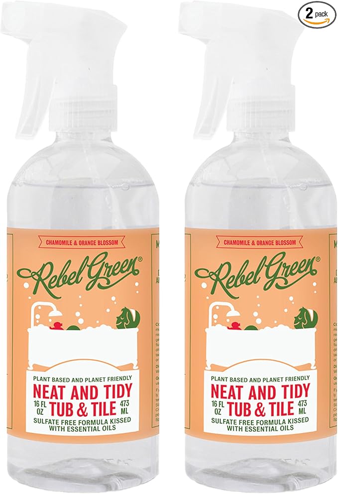 Rebel Green Neat and Tidy Tub & Tile Bathroom Cleaner Spray by RebelGreen