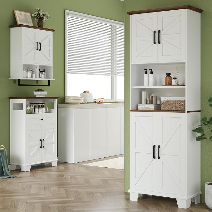 Farmhouse Bathroom Wall Cabinet - Image 7