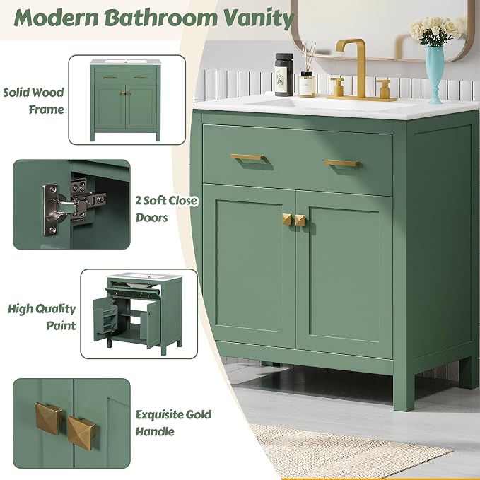 Linique 30" Bathroom Vanity - Image 3